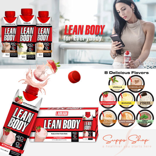 Labrada Nutrition Lean Body RTD 40grams Protein Shake, 12 x 500 ml carton